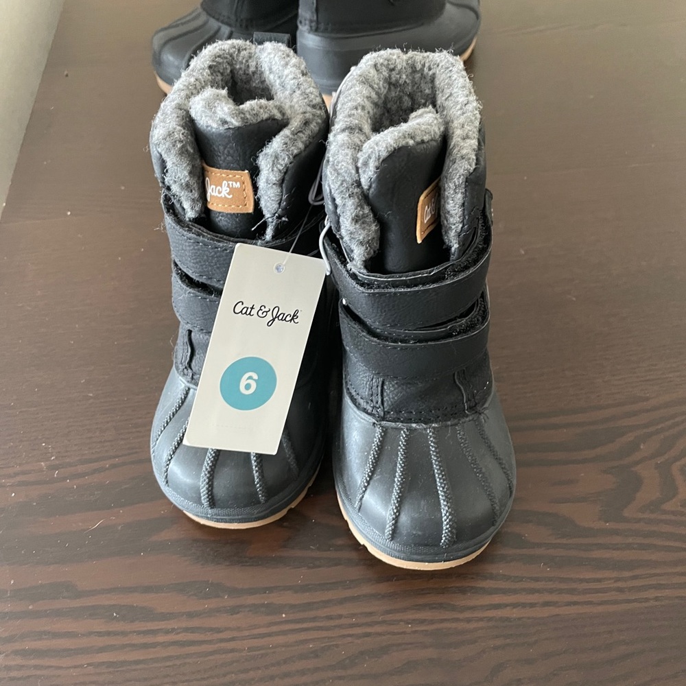🌵NWT Cat & Jack Toddler Boy Snow Boots - Picture 6 of 11